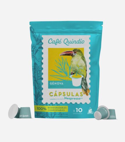 Genova kávékapszula – single-origin kolumbiai arabica, Nespresso kompatibilis lebomló kapszula