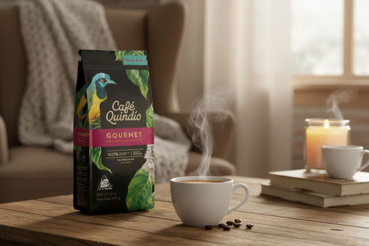 Gourmet kávé - prémium egész szemes kolumbiai arabica kávé