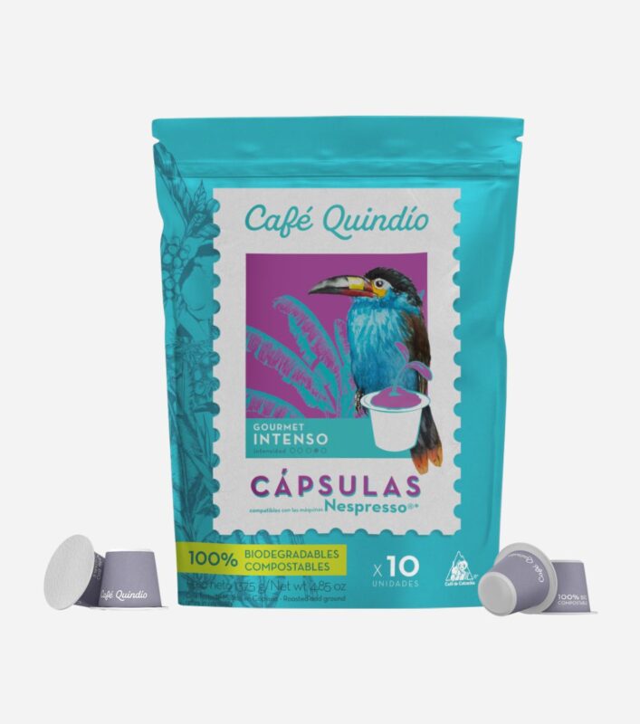 Gourmet Intense kávékapszula – kolumbiai arabica, Nespresso kompatibilis lebomló kapszula