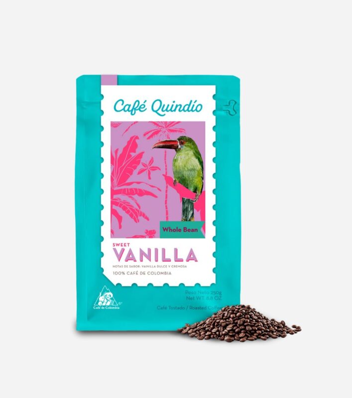 Vaníliás specialty kávé - prémium kolumbiai arabica kávébab vanília izvilággal