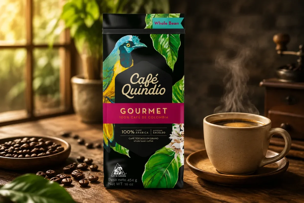 Gourmet 100% arabica kolumbiai szemes kávé